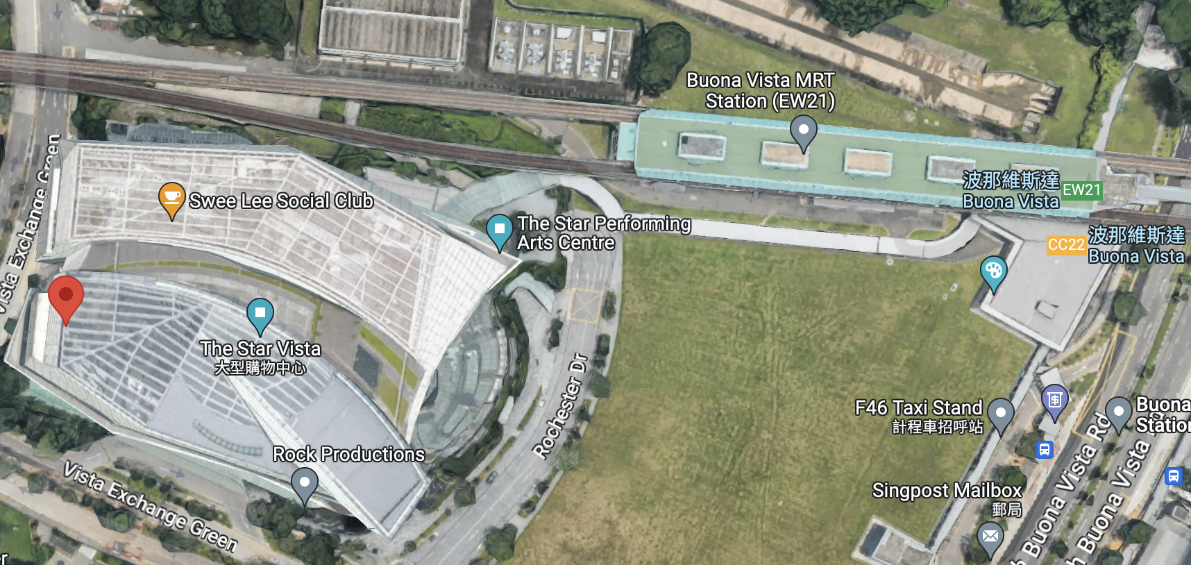 'Buona Vista站到The Star Theatre'