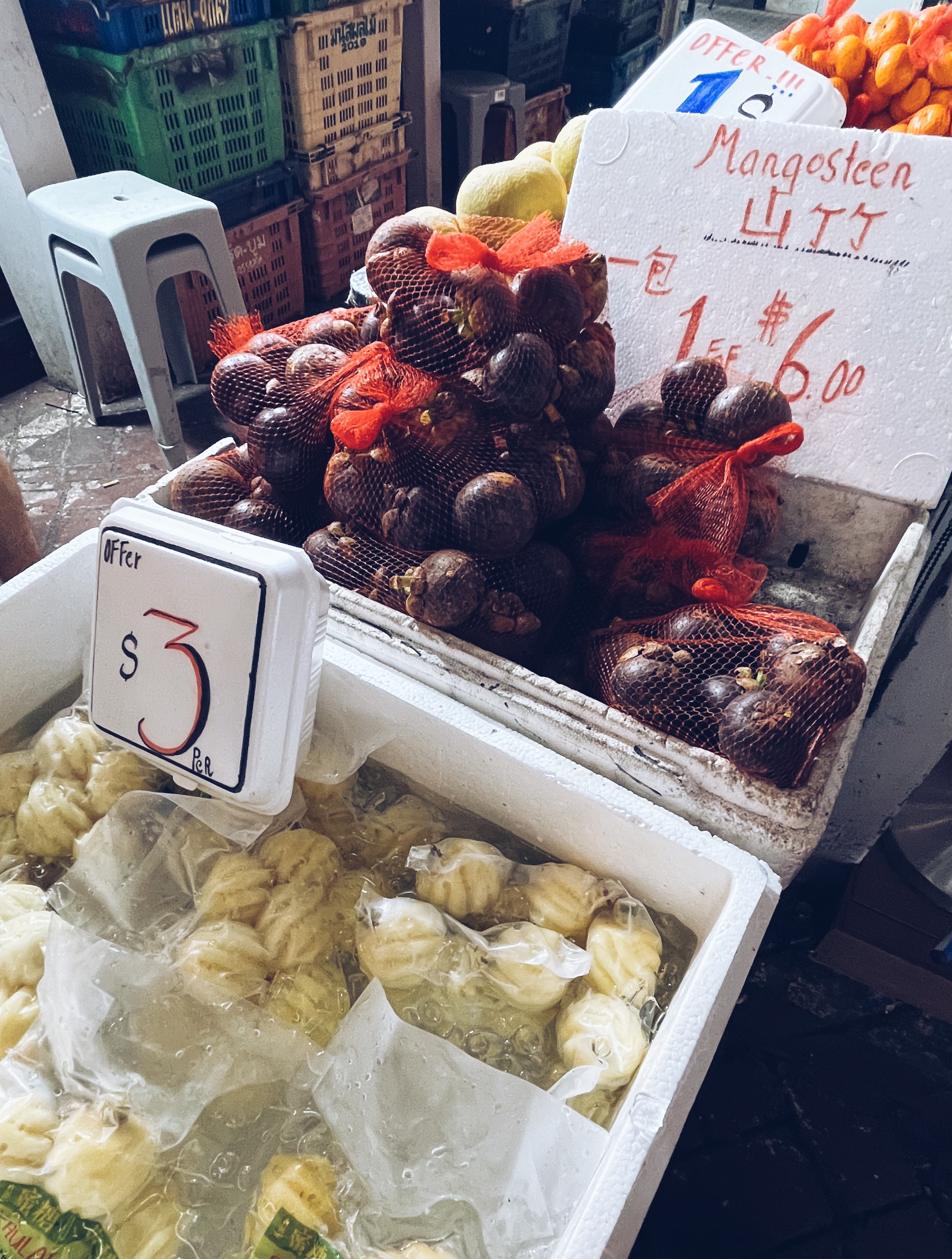 '第一次吃山竹'