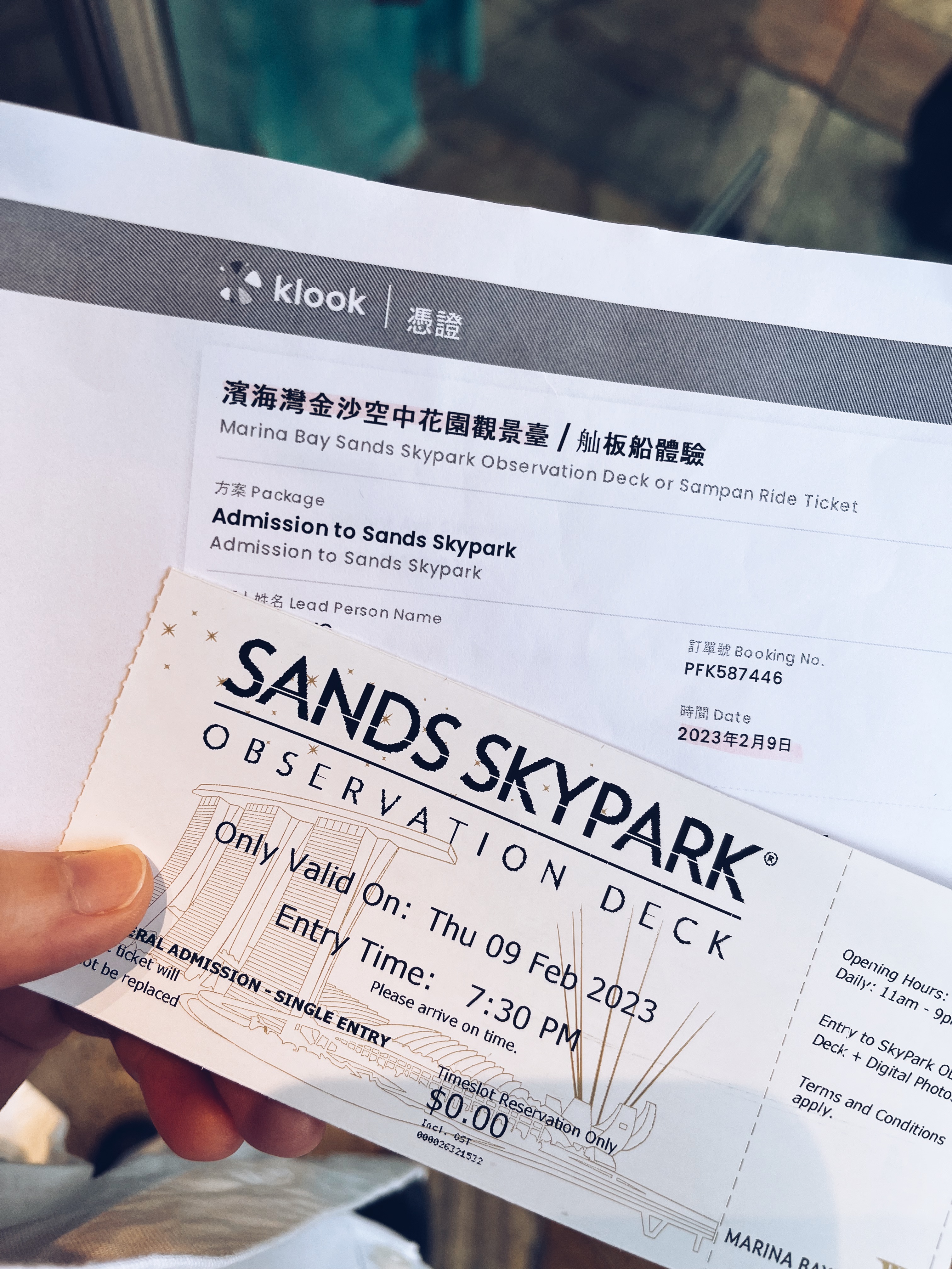 Queue number ticket